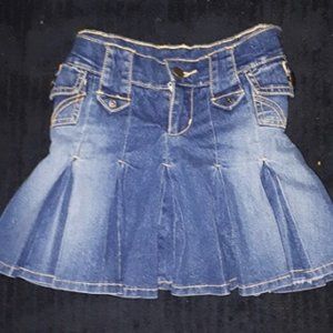 Denim mini skirt